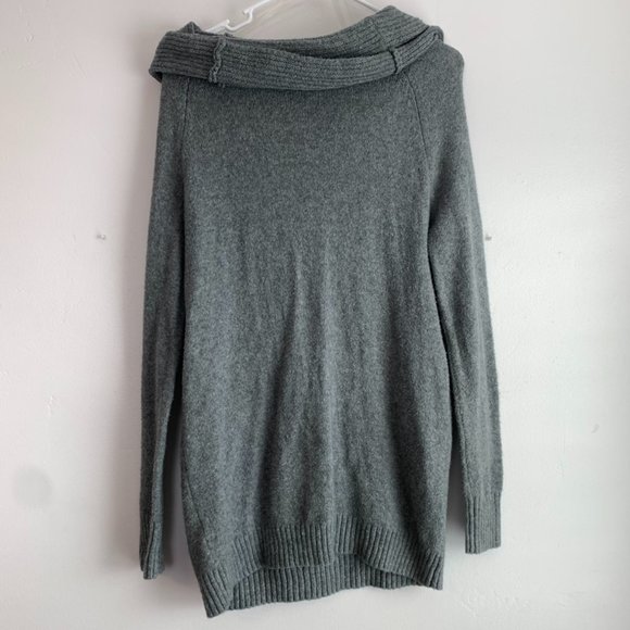 Mossimo Supply Co. Gray Off The Shoulder Sweater - Picture 2 of 5